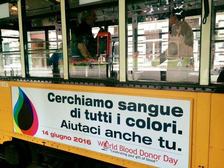 tram Giornata Mondiale del donatore